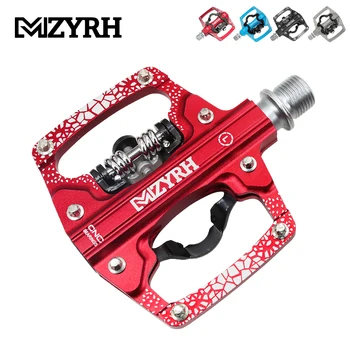 MZYRH Bicycle Pedal 2 In 1 With Free Cleat For SPD System 1