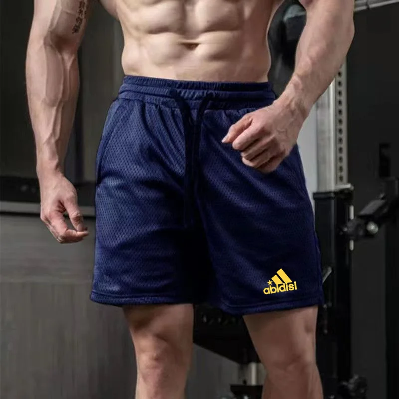 New summer men\'s breathable board shorts, surfing and swimming pants, fitness training shorts, casual printed beach shorts