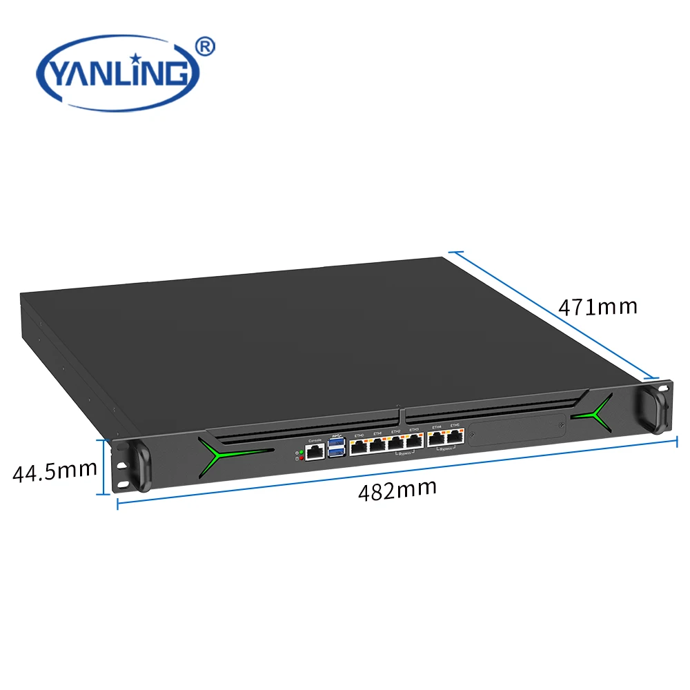 1U 방화벽 라우터 SPF 지원 12세대 또는 13세대 I3/I5/I7 4X10 SFP 1U 2U 랙 마운트 방화벽 장치