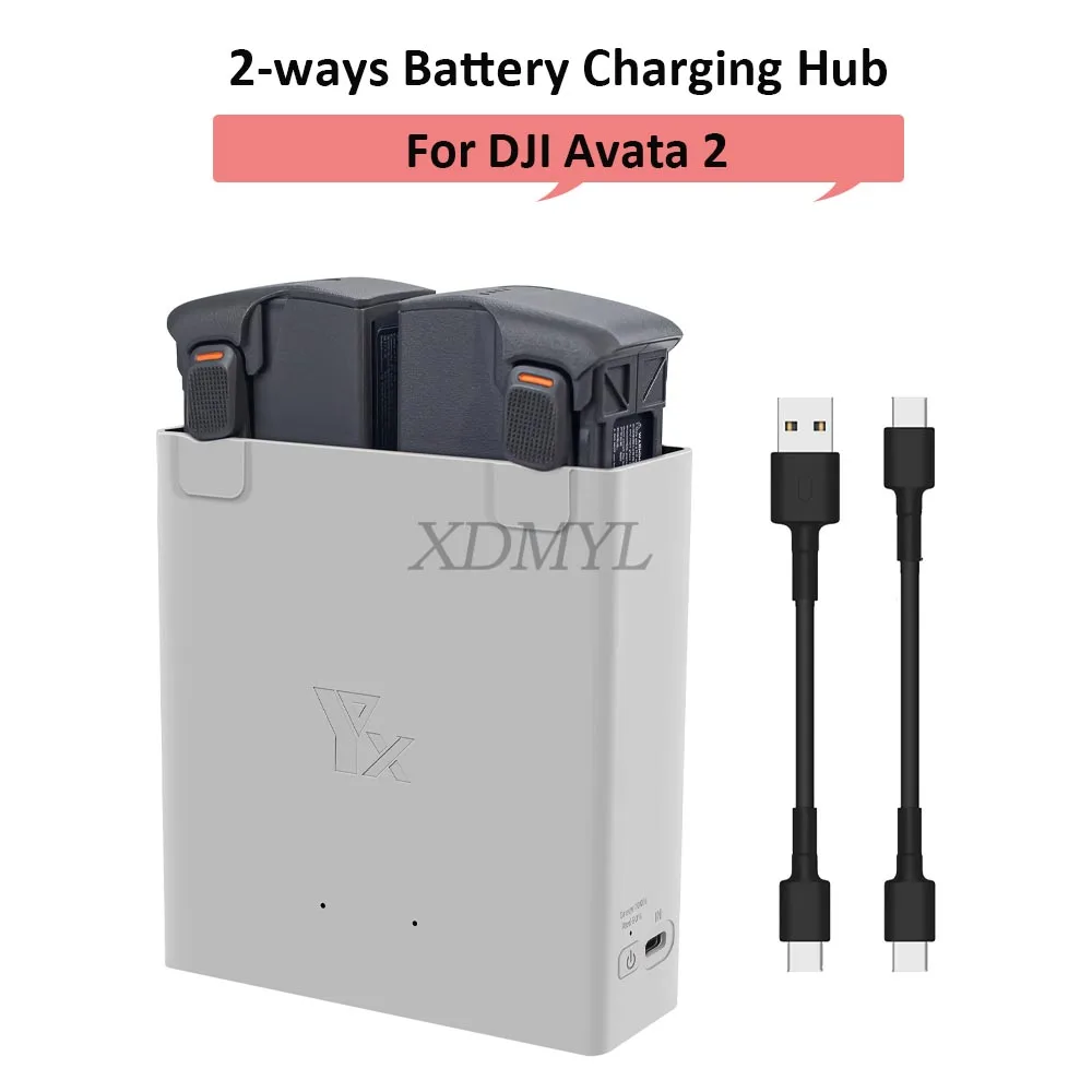 

Двухканальный концентратор для зарядки аккумулятора для DJI Avata 2, умное зарядное устройство, аксессуары для дрона