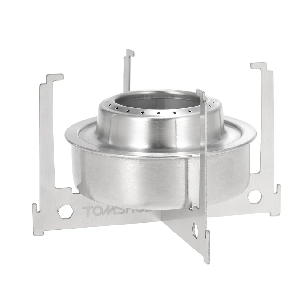 Description Picture 6 of itemTomshoo Mini Alcohol Stove Set Spirit Burner Stove Portable Mini Ultralight Outdoor Camping Stove Furnace w Cross Stand Rack