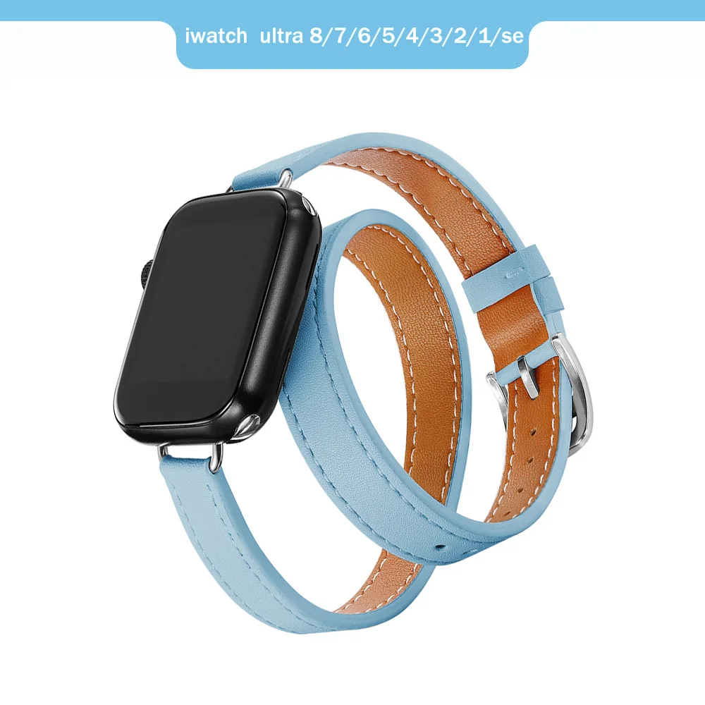 Luxurious Double Tour Leather Strap