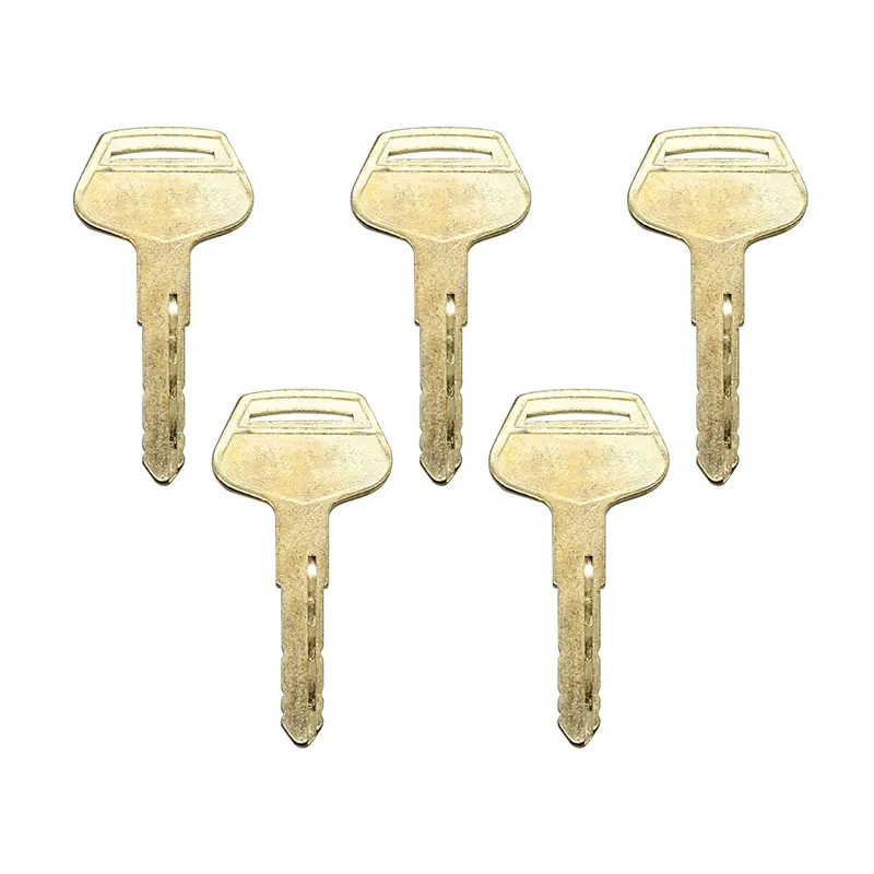 7Pc 256255 Pc-7 Ignition Keys Copper Key Compatible With Komatsu Excavator -7 Special