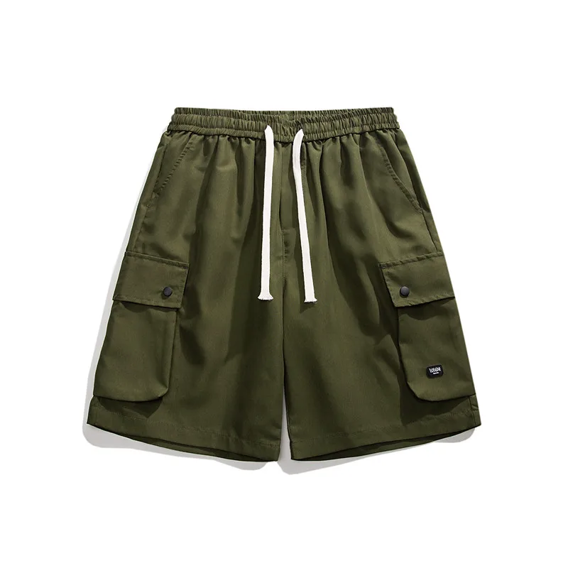 Cargo Shorts Men Summer Loose Straight Casual Sports Capris Multi Pocket Workwear Short Male Sweatpants Cargo Pants Men Clothing