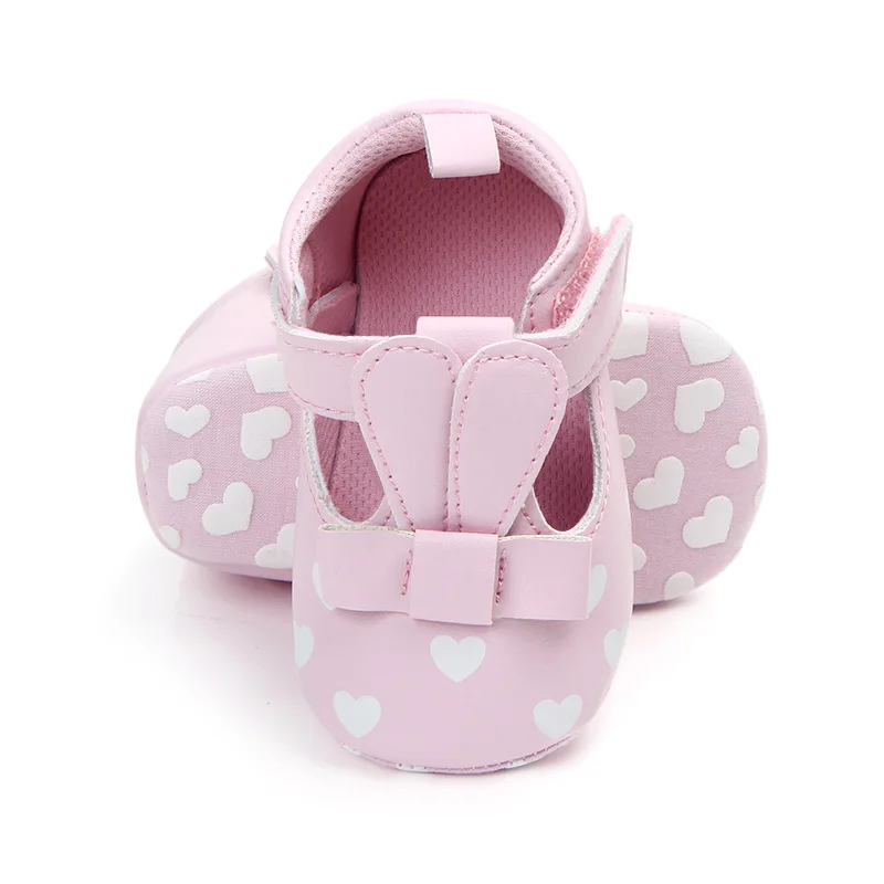 Princess Girl Shoes Soft Sole Footwear Toddler Cute Rabbit  Ears Dress Flat for 1 Year Newborn Birthday Gifts Baby Items 5