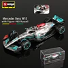 Bburago 1:43 W15 2024 44 Hamilton Mercedes-Amg Petronas F1 Team 63 Russell Alloy Die Cast Cars Model Toys W14 2023 6