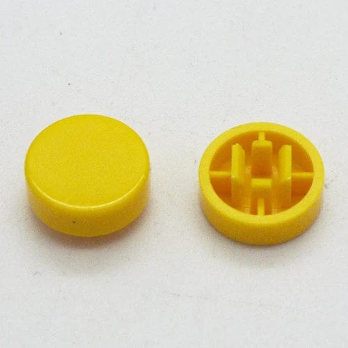 9.8mm com Tampa Peças Botão Tátil Momentâneo 4pin Smt - Dip 12x12mm h = Redonda Tato Interruptor Micro Chave 500 10 dip 12x12mm h = 9.8mm com tampa