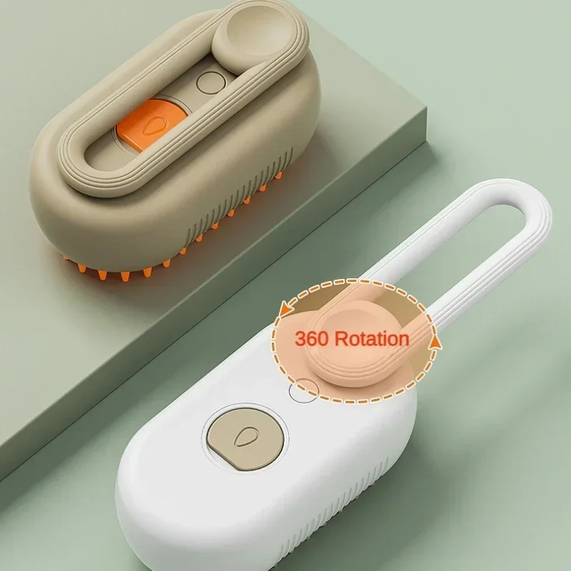 thumbnail image 2 of Cat Steam Brush, 3 In1 Spray Cat Brush, Self Cleaning Cat 2 of 14
