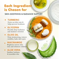 Crème faciale anti-acné au curcuma WK JALY, réduit les éruptions cutanées, éclaircit, nettoie la peau, hydrate, lisse, avec de l'aloe vera naturel 6