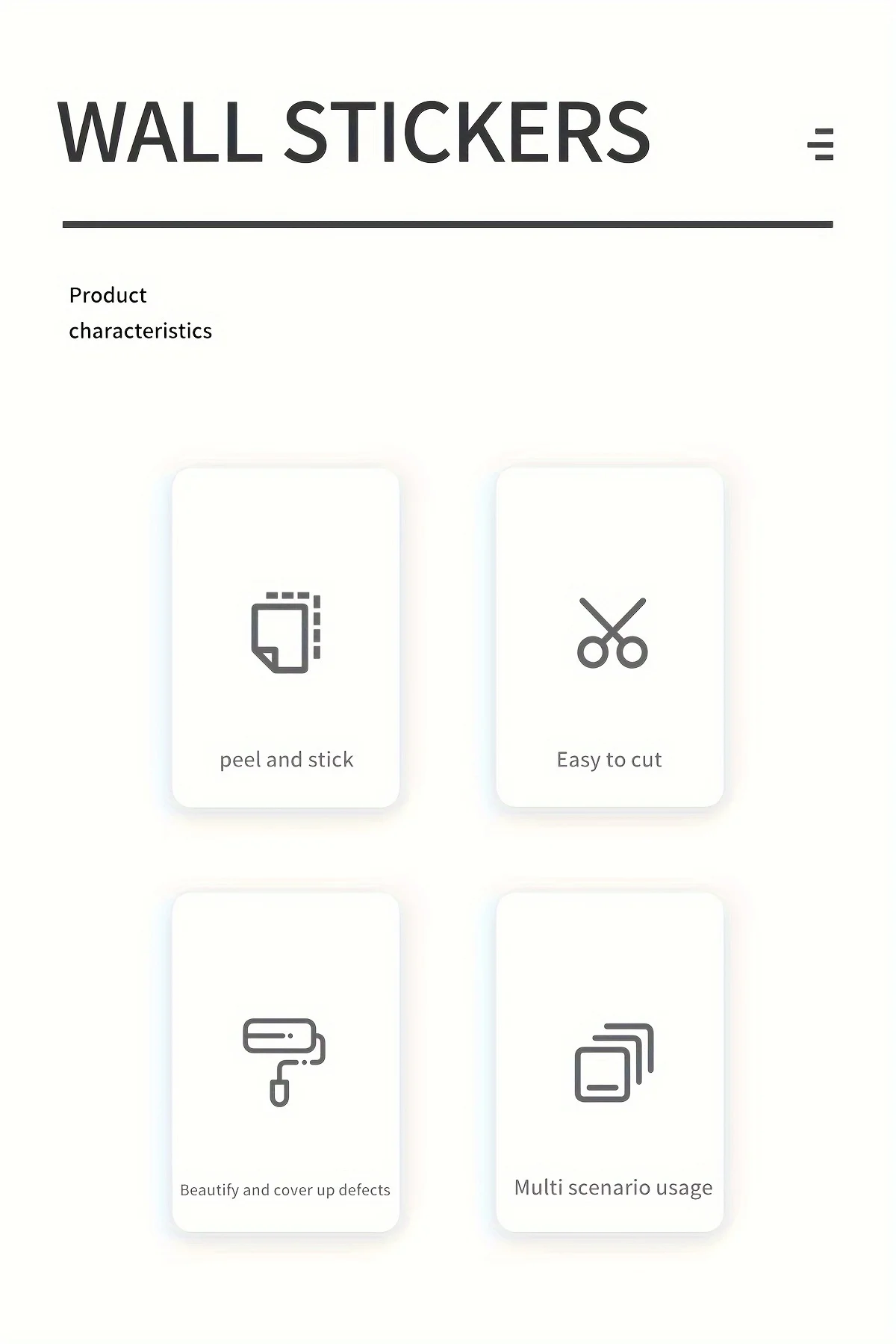 Description Picture 4 of itemVinyl Stone Pattern Decor Contact Paper for Home Decor Self Adhesive Waterproof Removable Wallpaper for Living Room Wall Decor