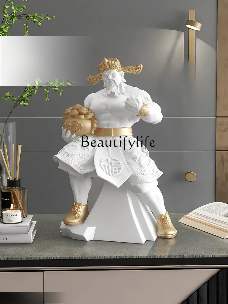 

Muscle God of Wealth Decoration Opening Gift Front Desk Crafts Housewarming