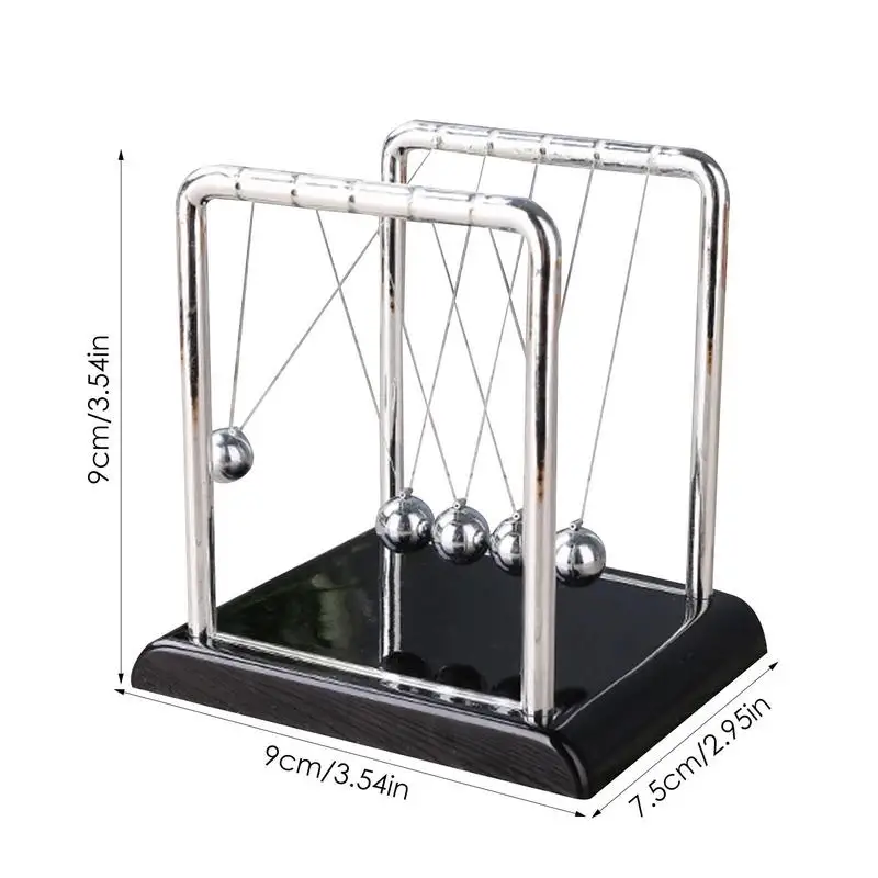 Newton Cradle newtons cradle Balance Steel Balls Science Pendulum Desk Toy Metal Pendulum Ball School Teaching Supplies Creative Decoration