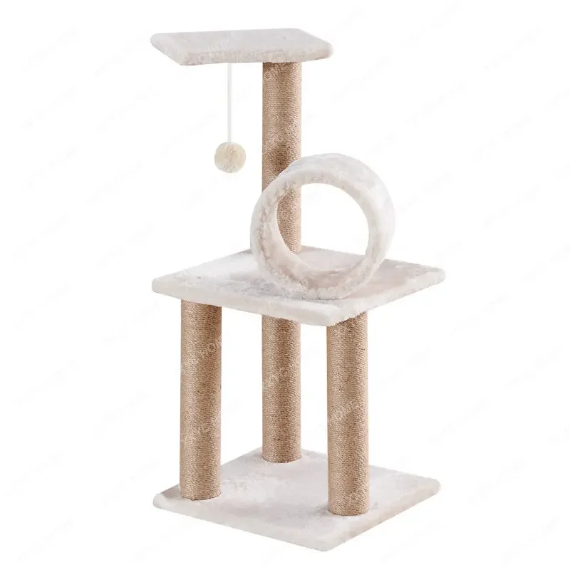 Cat Climbing Frame Nest Scratch Trees Villa Pet Supplies Toys Wooden Furniture