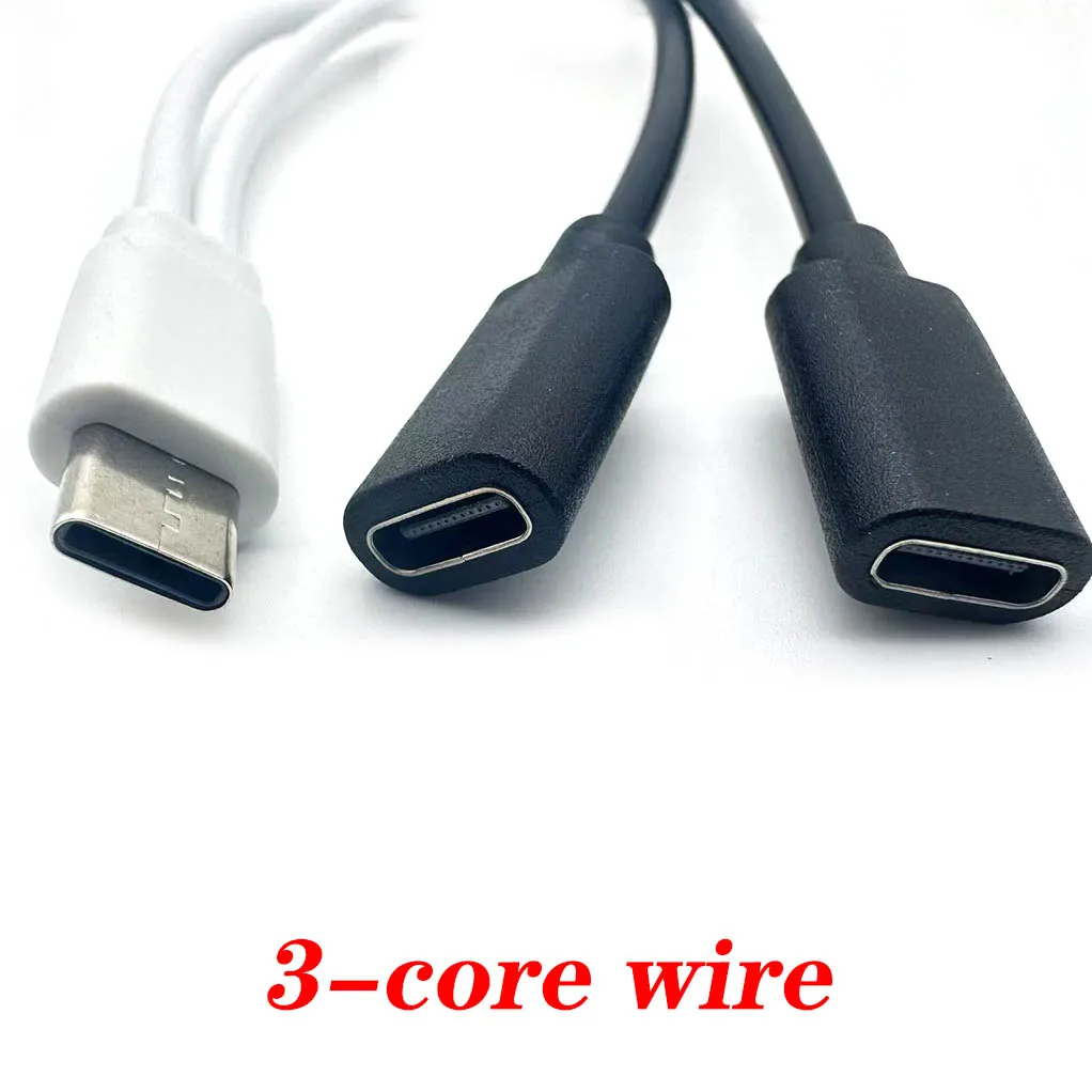 Splitter USB C 2 In 1 - Adattatore Da Maschio A Doppia Femmina Per Ricarica (60W PD) E Audio - Per Cuffie E Cavo Di Alimentazione