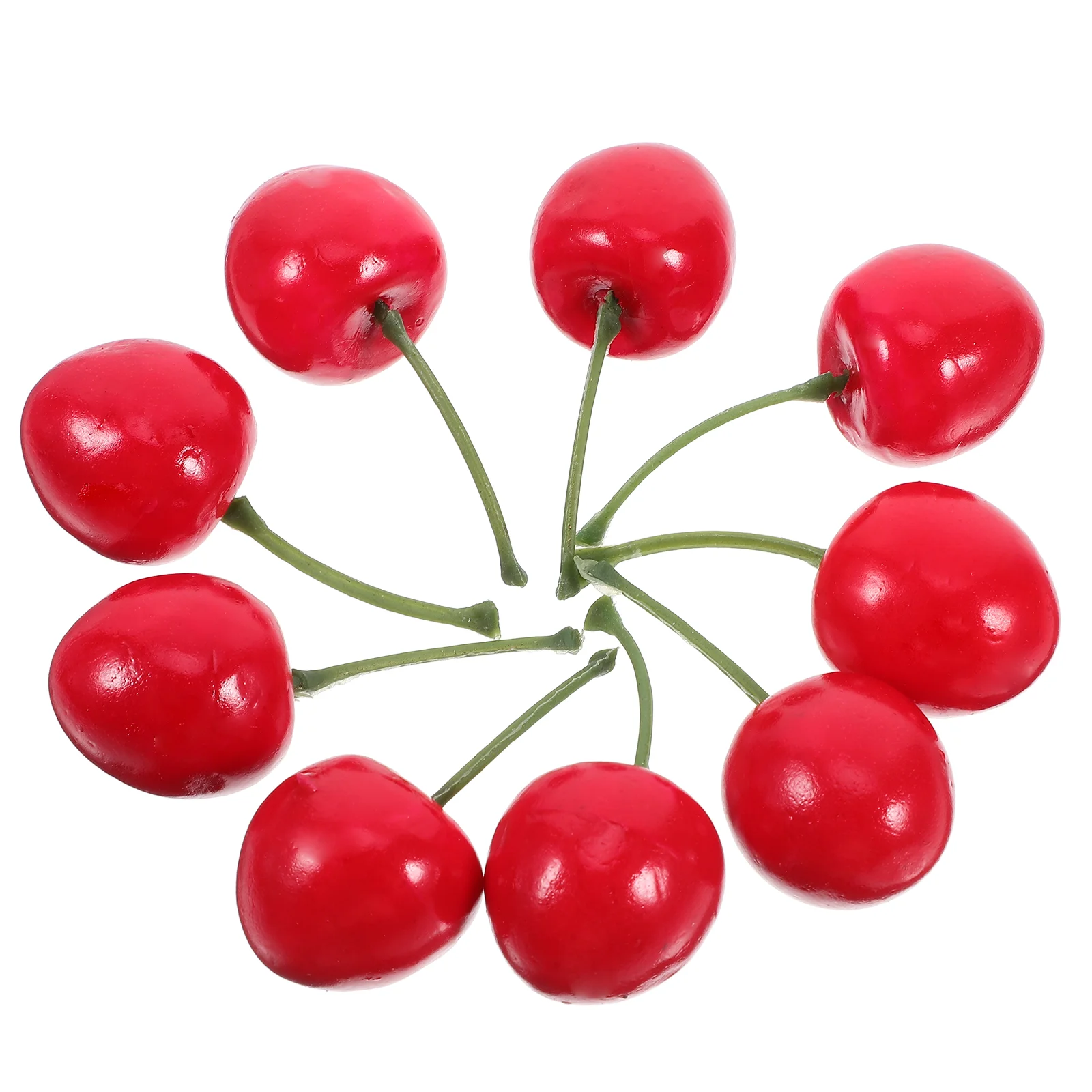 Simulation Fruit Model Artificial Cherries Cherry Cake Topper Accessories Foam Fake Party Decor 20 Pcs artificial fruits and vegetables