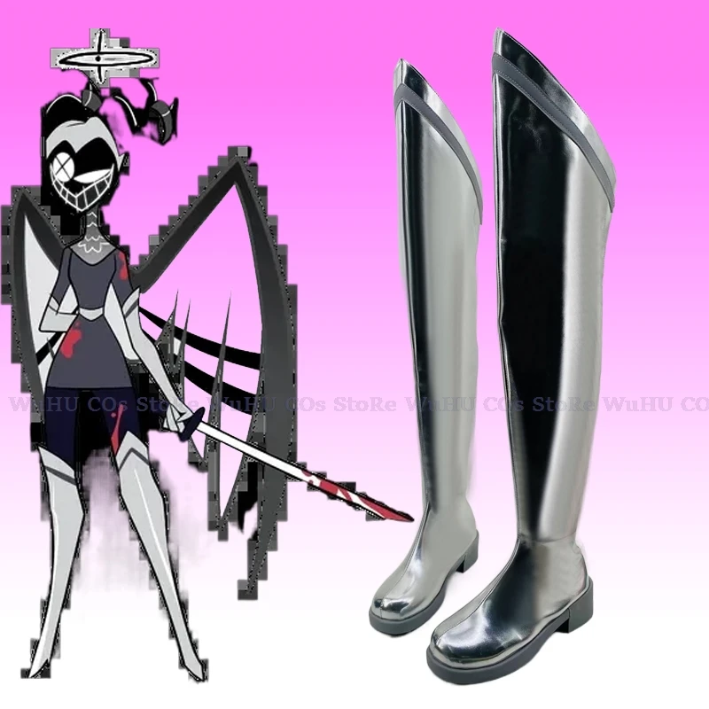 Hazbin Lucifer Cosplay Hotel Vox Cosplay Vox Shoes Vox Blue Black Shoes Damen Herren Leather Boots Black Cosplay 17 Hazbin Lucifer Cosplay Hotel Vox Cosplay Vox Shoes Vox Blue Black Shoes Damen Herren Leather Boots Black Cosplay 17