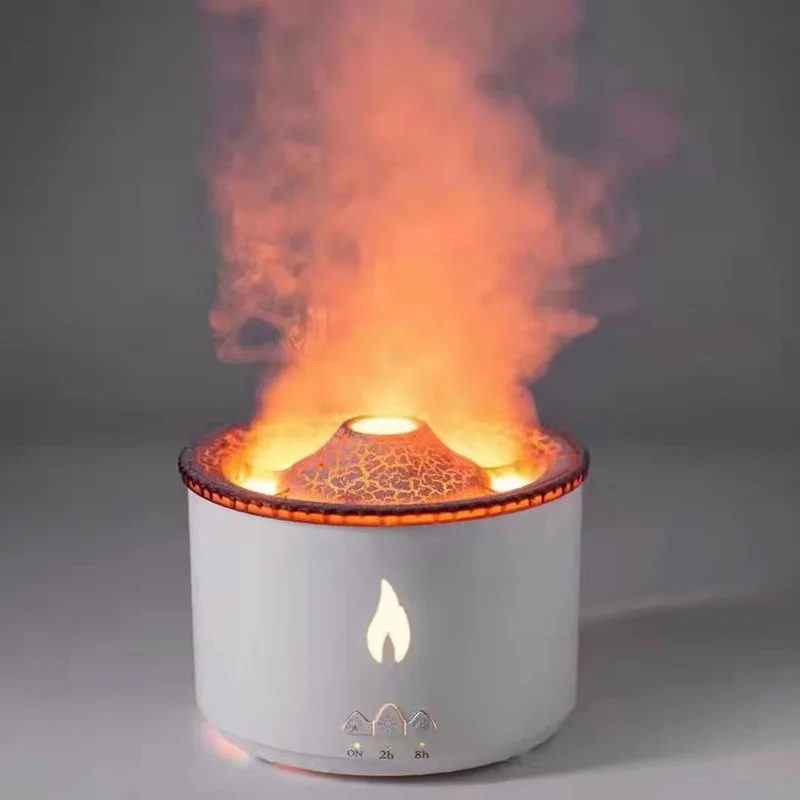 

NEWEST 360ml Flame Humidifier Diffuser Two Spray Modes Aroma Essential Oil Diffuser Home Air Humidifier can be Timed