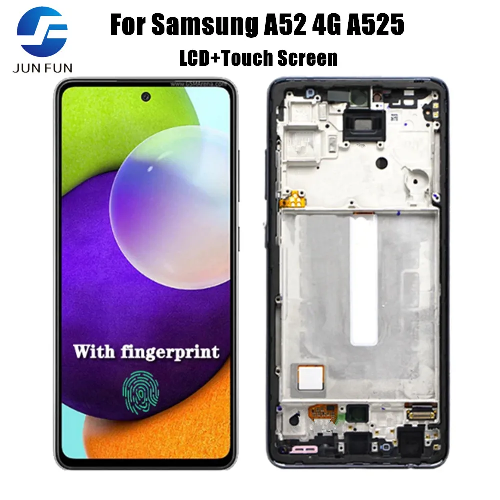 

Super AMOLED For Samsung Galaxy A52 4G SM-A525F A525F/DS LCD Display Touch Screen Digitizer Assembly Replacement