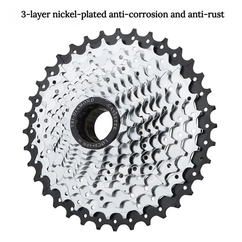 Bicycle Freewheel 6 7 8 9 10 Speed 11T-36T Mountain Bike MTB Steel Cassette Sprocket Modified Threaded Flywheel