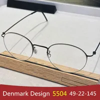 Датский бренд, титановые сверхлегкие круглые очки в оправе для мужчин и женщин, безвинтовые очки, качественные дизайнерские круглые очки, очки