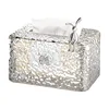 Water Ripple Tissue Box Living Room Desktop Transparent Glacier Pattern Tissue Box Home Coffee Table Napkin Plastic Storage Box 5