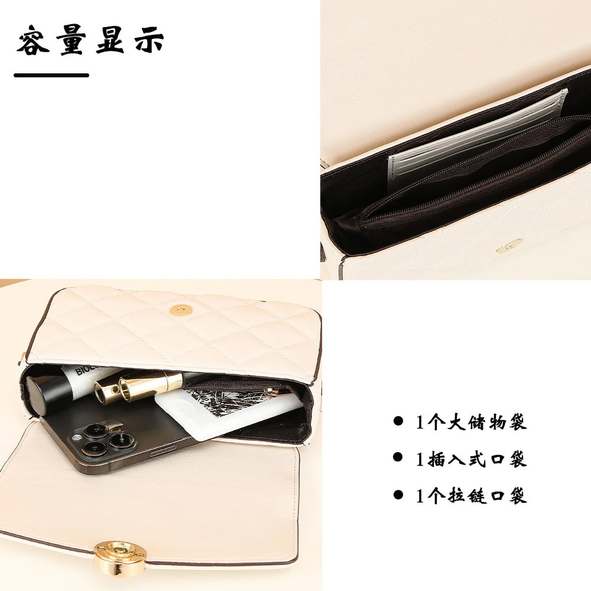 Baellerry 2025 Pattern Women's Crossbody Shoulder Bag Convertible 3-Way Carry Lightweight Adjustable Strap Multi-Functional Casu