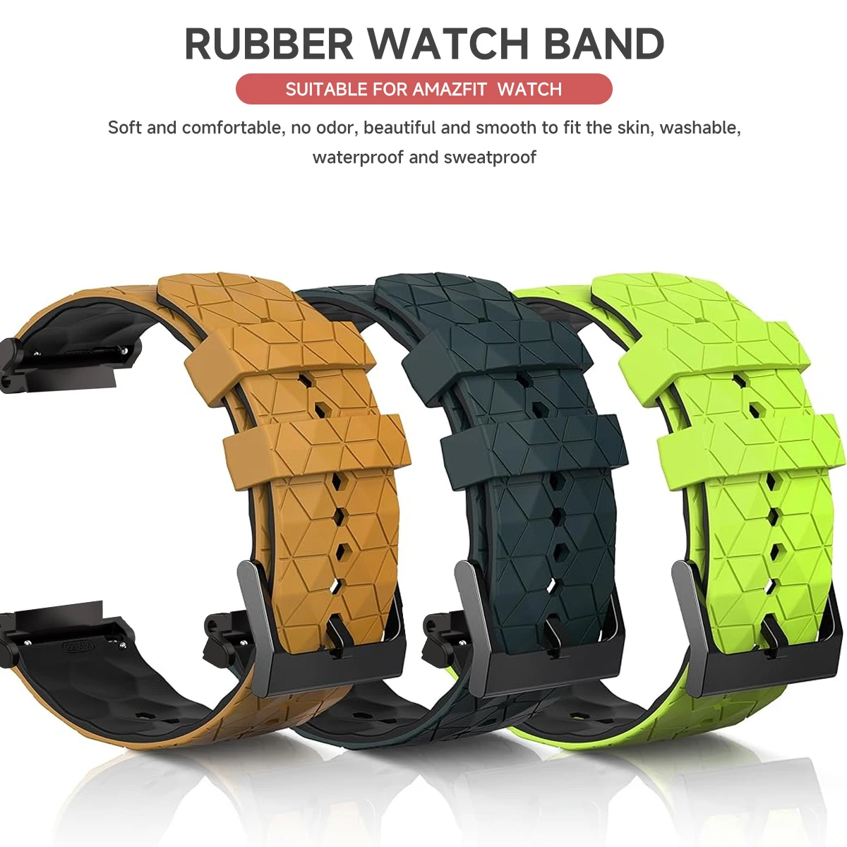 Silicone Sports Watchband Strap Bracelet