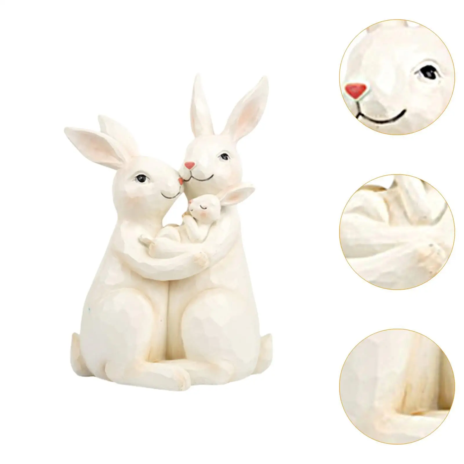 تمثال عائلة الأرانب، قطعة مكتبية زخرفية، تُعدّ هدي...