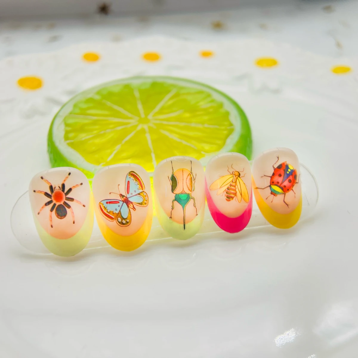 Newest Insects Butterfly Style 3d Nail Art Sticker Nail Deco Slider Tsc-631