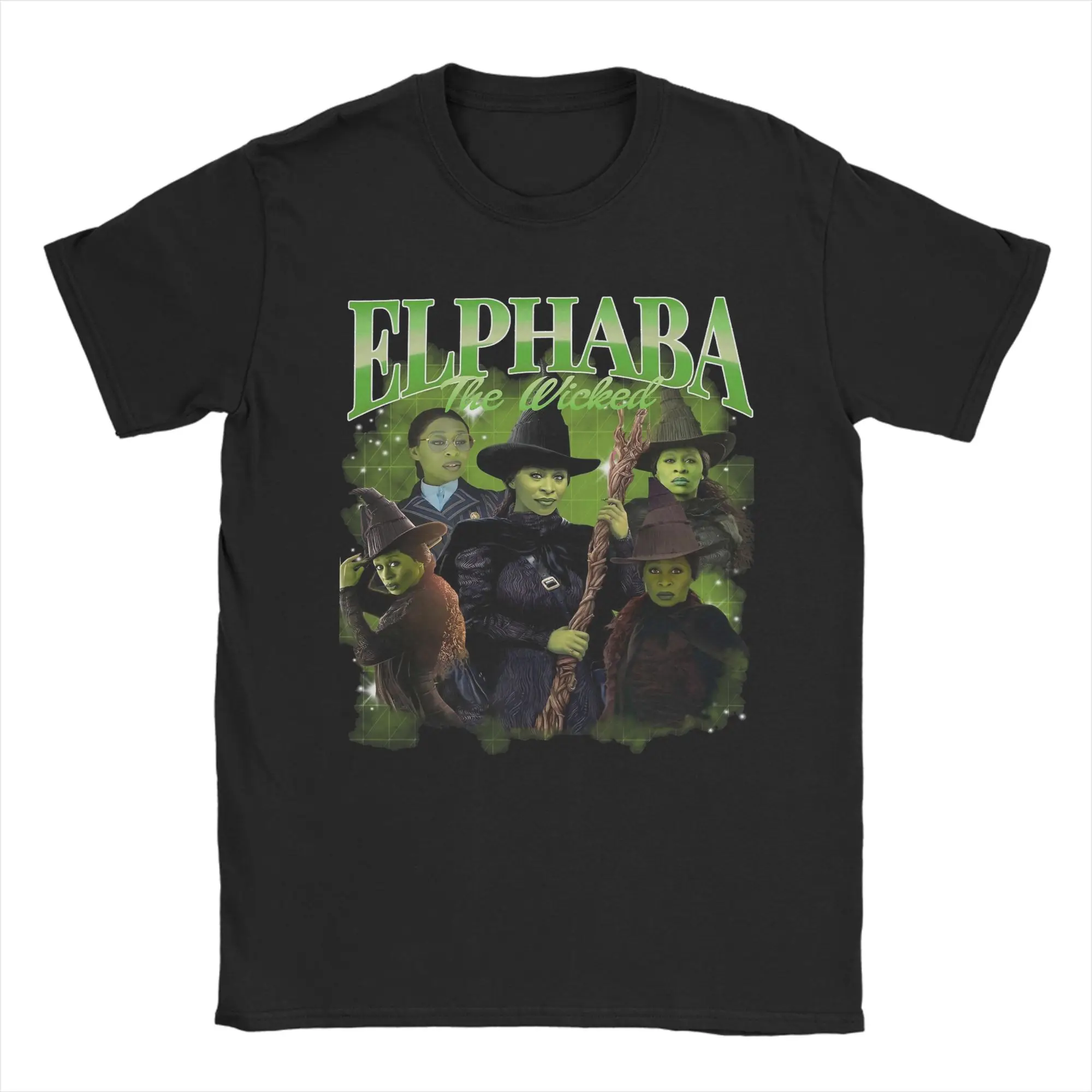 Neuheit Elphaba The Wicked Witch T-Shirt für Männer Rundhals Baumwolle T-Shirts Kurzarm T-Shirt Plus Size Kleidung