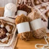 2pcs X100g Fleece Chenille Knitted Multi Color Handmade Yarn Balls Super Soft Velvet Yarn Chunky Blanket Yarn 4