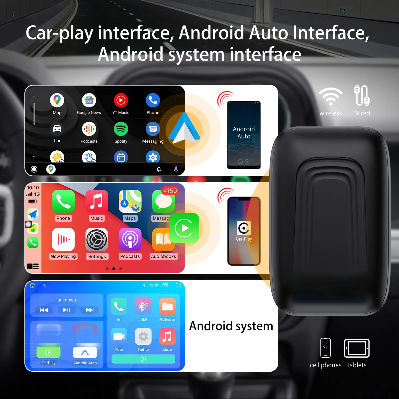 ȵ̵ AI BOX    Andorid ڵ  ÷̾ BT5.0 Ÿ ٰ BMW  ÷  ÷ 4ھ 2 + 8G WIFI  ȭ