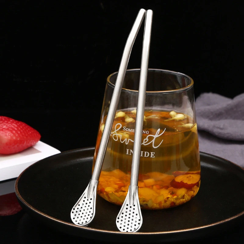 Cocktail en remuant, mélangeur de thé et café, cuillère à long manche en acier inoxydable pour boissons fraîches et lait frappé