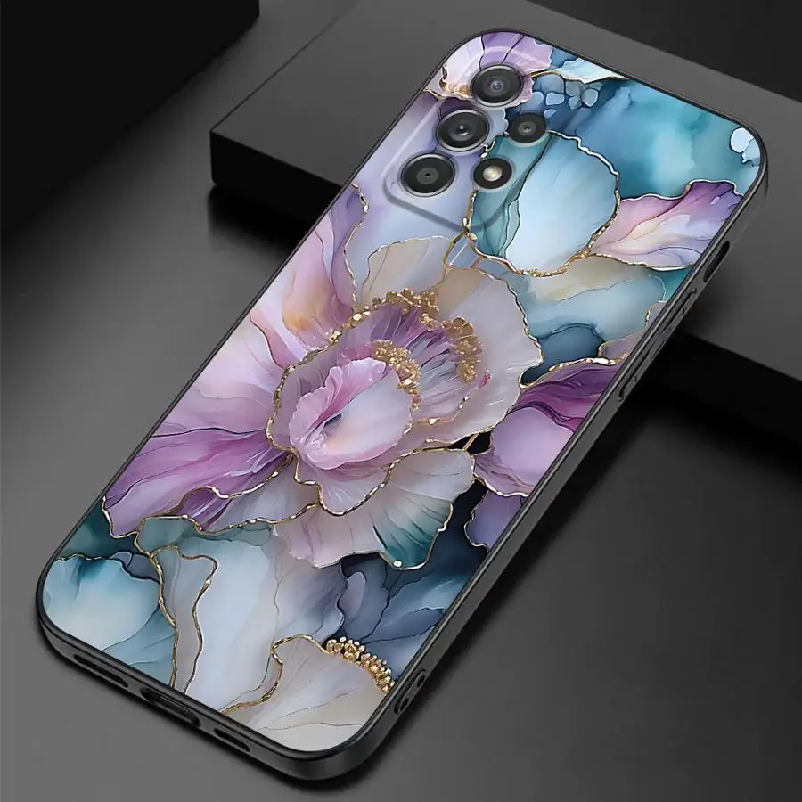 Sleek Black Marble Phone Case - Elegant Protection