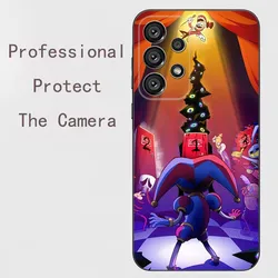 Whimsical Digital Circus Soft Black Phone Case - Samsung a80 (Z7)