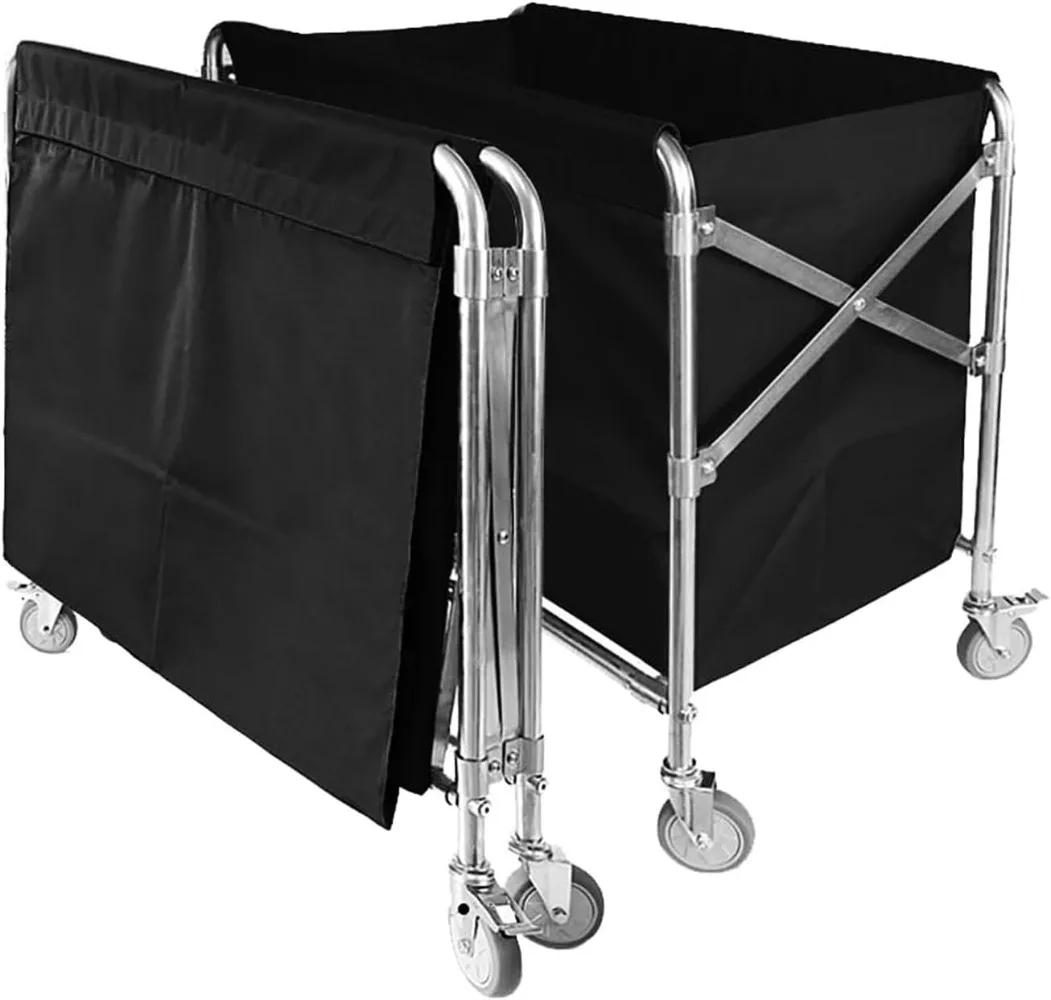 

Folding Laundry Collapsible Commercial with Wheels Easy Assembly for Laundry and Storage with Steel Frame and Waterproof Cloth