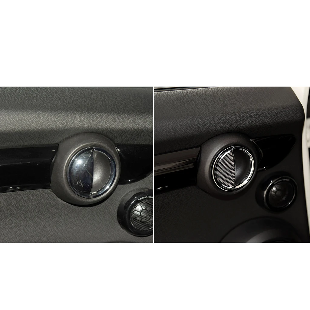 Carbon Fiber Inner Door Handle Cover Sticker Interior Modification For Mini Cooper R55/R56/R60/R61 F55 F54 F60