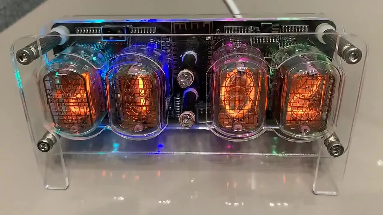 【新品】ニキシー管in-12 4つ ニキシー管時計 IN-12 4チューブ | Nixie Tube+