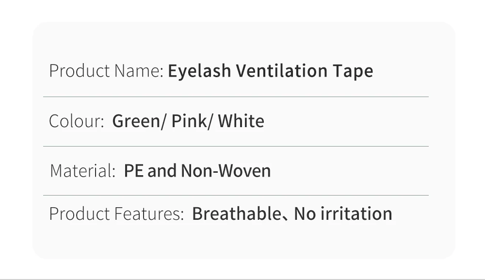 Anti-allergy 4 Rolls PE Eye Tapes Eyelash Extension Tape for Lash Breathable Micropore Fabric Easy Tear Eye Make Up Tools