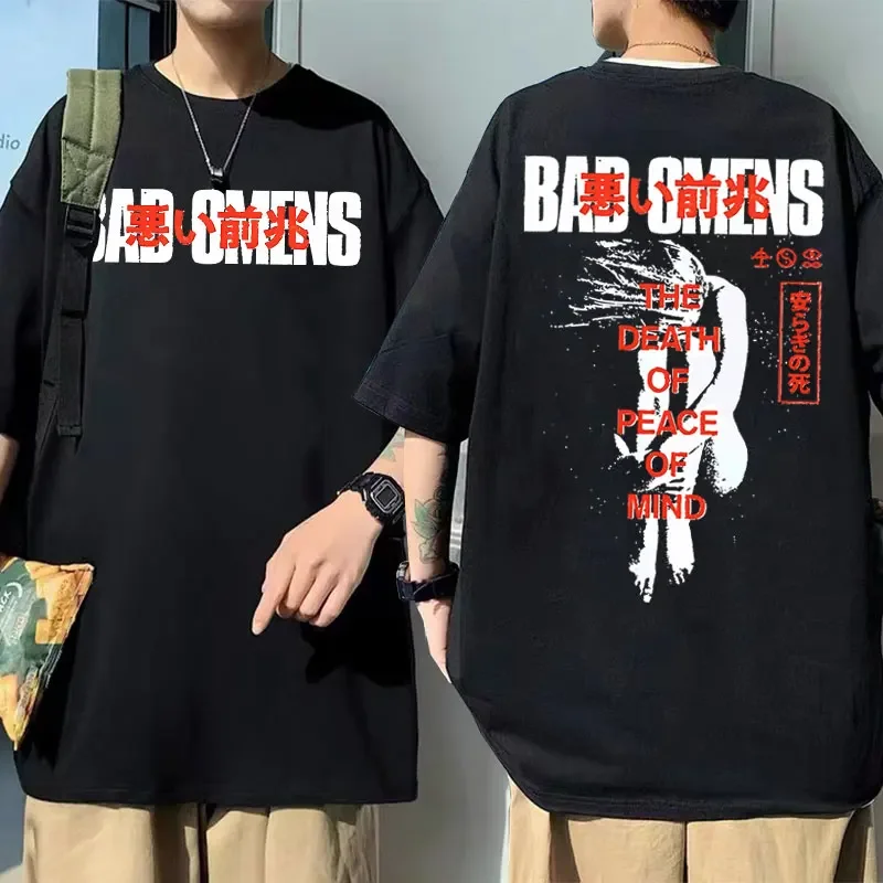 

Bad Omens Band Graphic T Shirts A Tour of The Concrete Jungle Tour Print T Shirt Men's Women's Fashion Vintag Oversized T-shirts