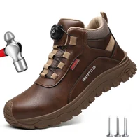Insulated 6KV Work Safety Shoes Men Women Non-slip Waterproof Work Boots Rotating Button Protection Safety Boots Size 47 48