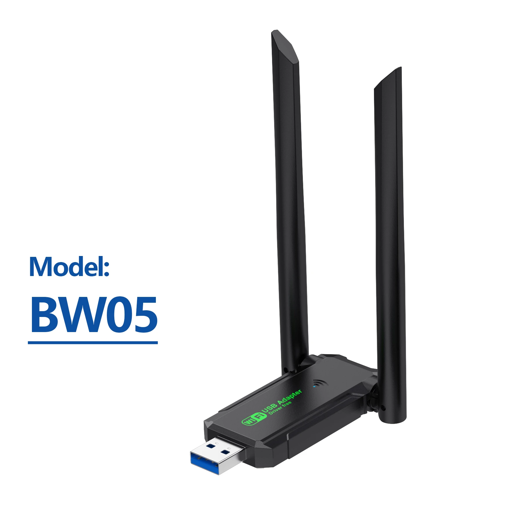 WiFi USB Adaptörü Çift Bant 2.4G+5Ghz 1200Mbps Wi-Fi Dongle Alıcısı USB3.0 Yüksek Hızlı Kablosuz Ağ Kartı Sürücüsüz