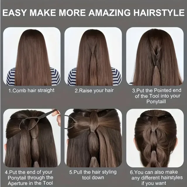 6pcs/Set Hair Brush Set Hairdressing Spray Bottle Hair Braiding Loop Rat Tail Comb Teasing Hair Brsuh Edge Control Hair Brush 5