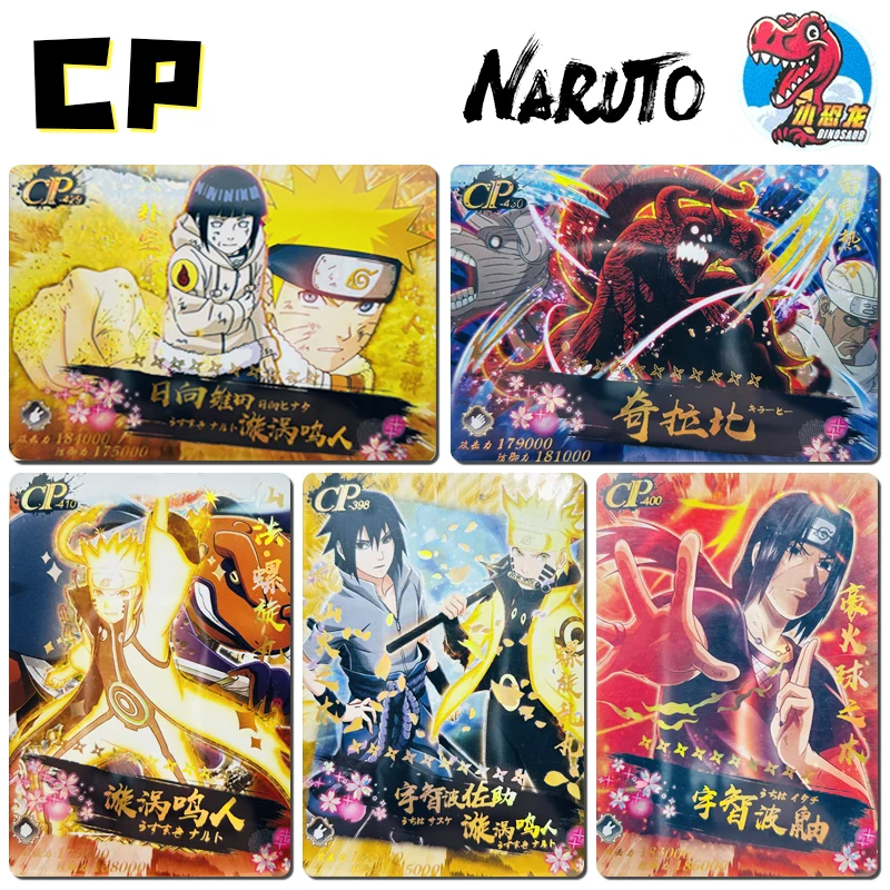 

Little Dinosaur Card Naruto Will of Fire Anime Characters Cartoon Toys Uchiha Sasuke Uzumaki Naruto Cp-Series Birthday Gift