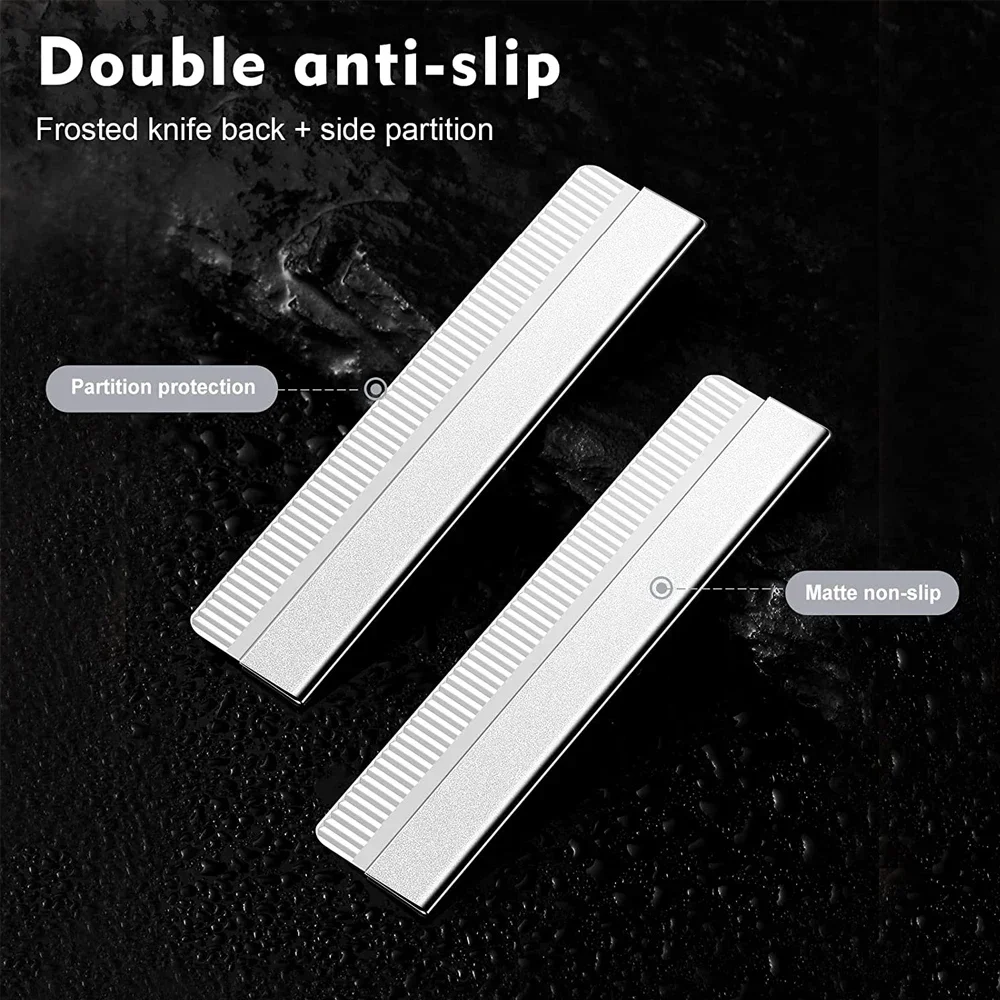 10Pcs Eyebrow Trimmer Blade Stainless Steel Eye Brow Knife Dermaplaning Blades Plucking Scraping Beauty Permanent Makeup Tools
