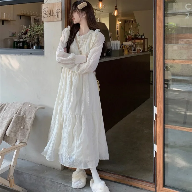 

Hsa Black off-shoulder long-sleeved v-neck dress for women in spring, sexy hot girl with irregular inner hip-hugging short skirt