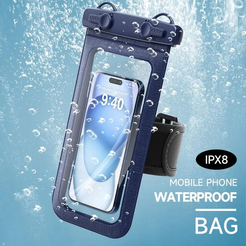 Waterproof Neck-Hanging Phone Pouch with Full Screen Touch Sensitivity