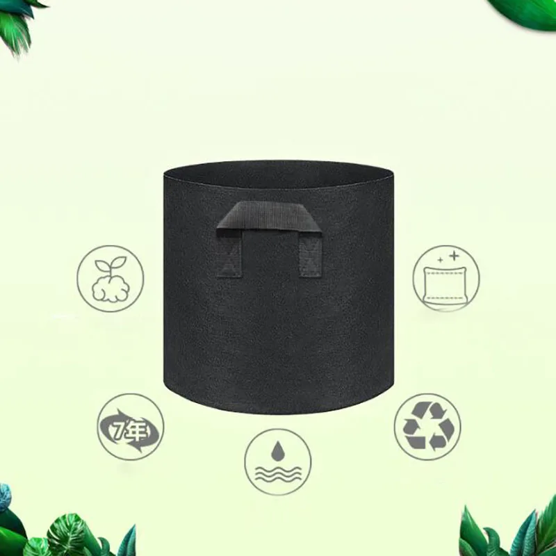 2 5 10 15 200 gallon Grow Bags garden plant growing tree pots planter fabric large Planting home Vegetable strawberry jardin