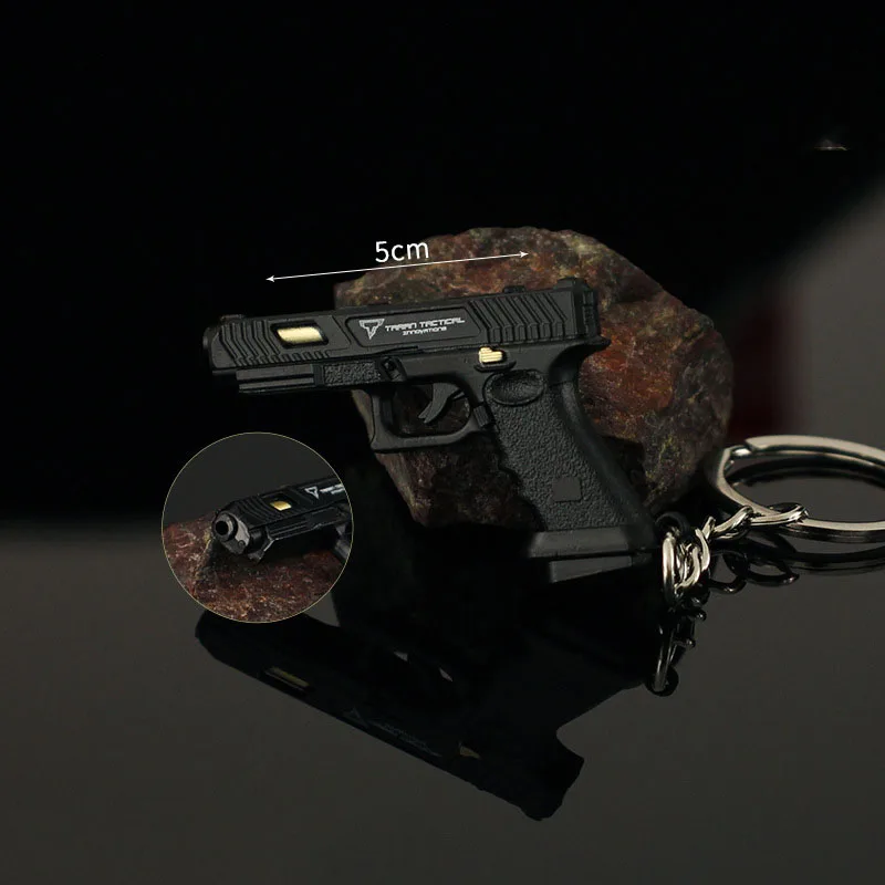 5 سنتيمتر بندقية صغيرة نموذج المفاتيح ttiG34 نموذج مجوهرات سلاح قلادة حديدية مفتاح سلسلة تشافيرو حقيبة أصحاب مفتاح السيارة هدية للأطفال الرجال