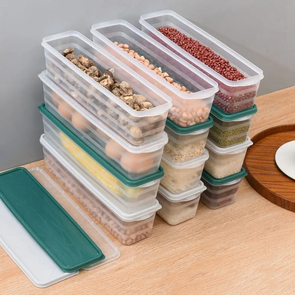 Plastic Container Large Capacity Airtight Rectangular Pasta Box Noodles Container Kitchen Food Storage Jar Fresh-keeping Case 4